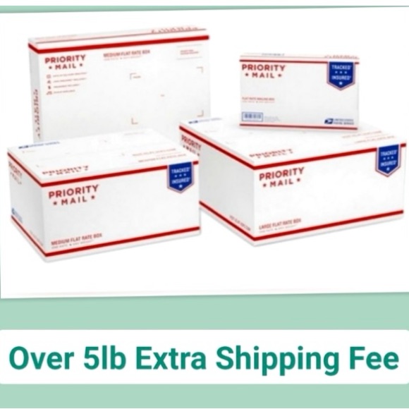 Over 5lb Additional Charges For Shipping